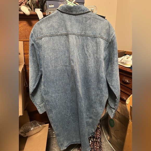 Oversized Shirtdress - Universal Thread Blue S - Picture 4 of 7